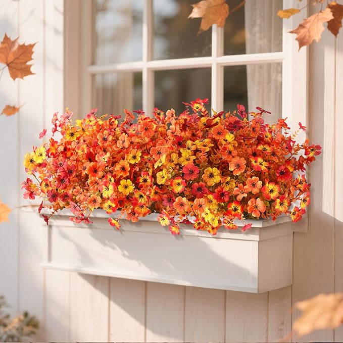 Artificial Fall Flowers for Decoration Fake Flowers Outdoor Artificial Plants - Image 3