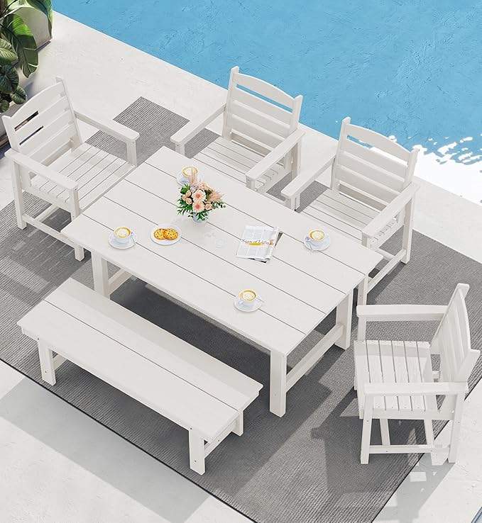 SERWALL HDPE Outdoor Dining Table - Image 6