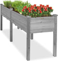 Best Choice Products 72x24x30in Raised Garden Bed, Elevated Wood Planter Box by BestChoiceProducts