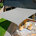 KANAGAWA Sun Shade Sail 10'x10' Gray Square UV Block Canopy Awning Shelter by KANAGAWA