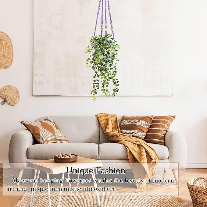 Augshy Macrame Hanging Planter, Hanging Planters - Image 5