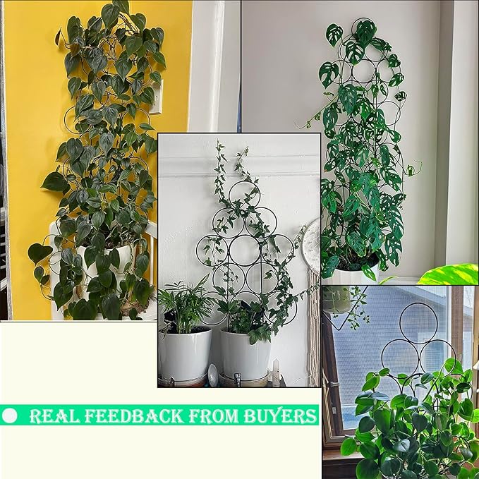 Trellis for Climbing Plants Indoor, 4 Pack Stackable Garden Trellis for Potted - Image 8