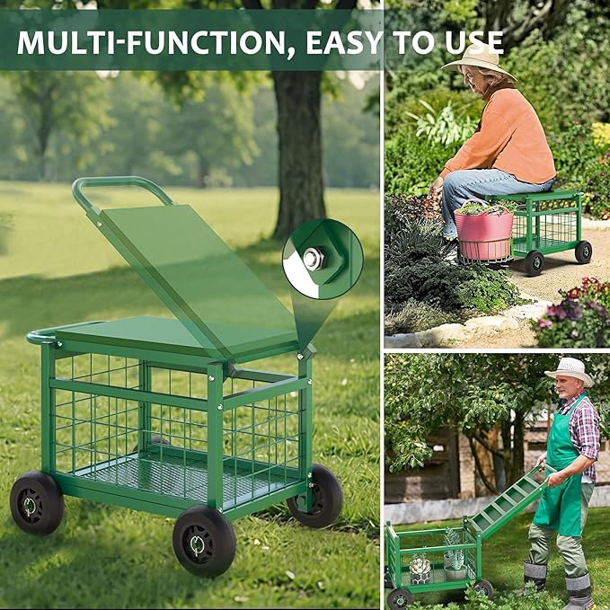 FLINTER Rolling Garden Work Seat - Image 4