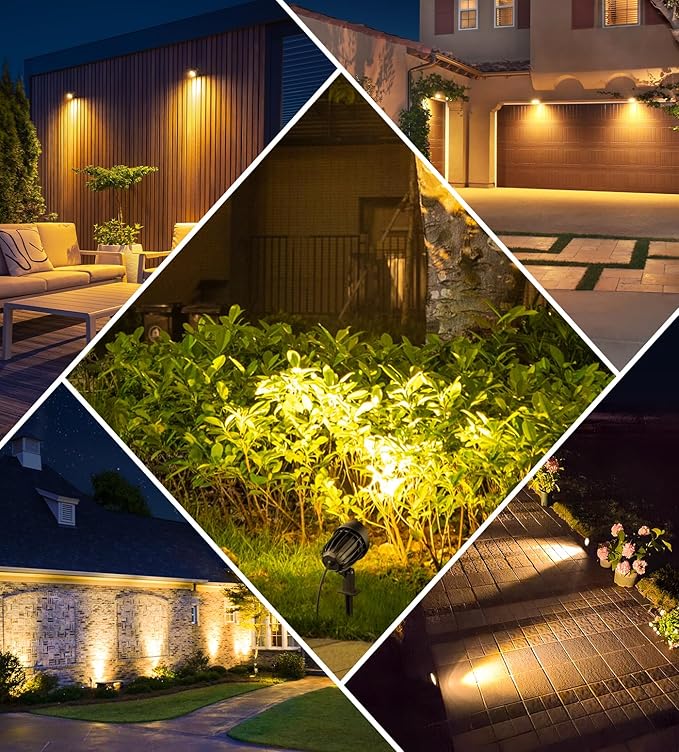 MEIKEE 7W 800LM Low Voltage Landscape Lighting, 12V 24V 2700K Warm White LED - Image 9