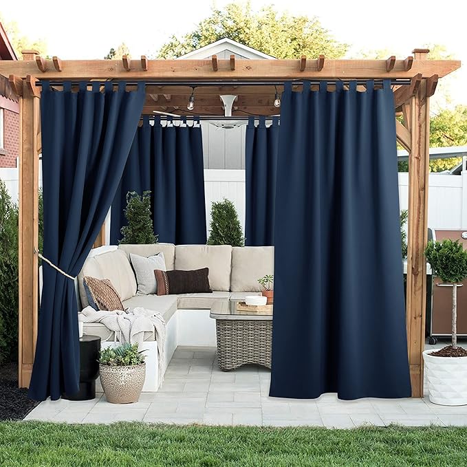 NICETOWN 2 Pieces Blackout Outdoor Curtainss - Image 2