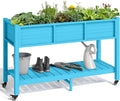 YITAHOME Raised Garden Bed HDPE, Aruba Blue by YITAHOME