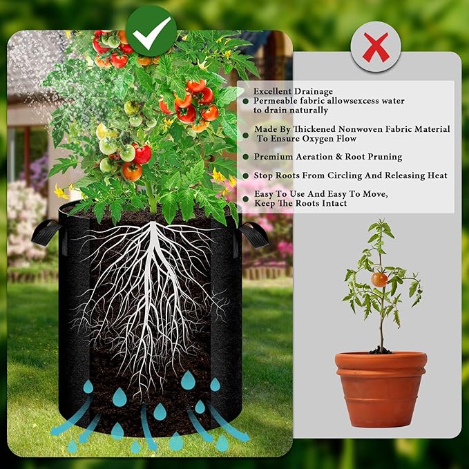 2 Pack 15 Gallon Potato Grow Bags - Image 3