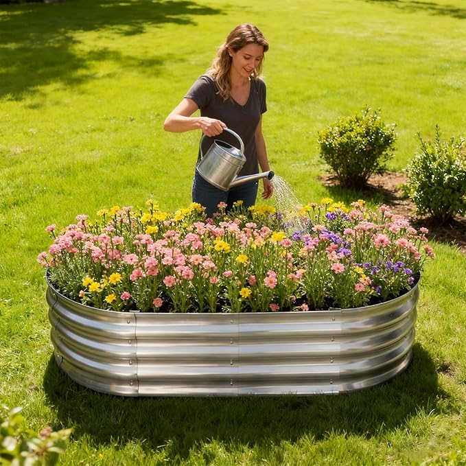 TATAANTY Galvanized Raised Garden Bed - Image 7