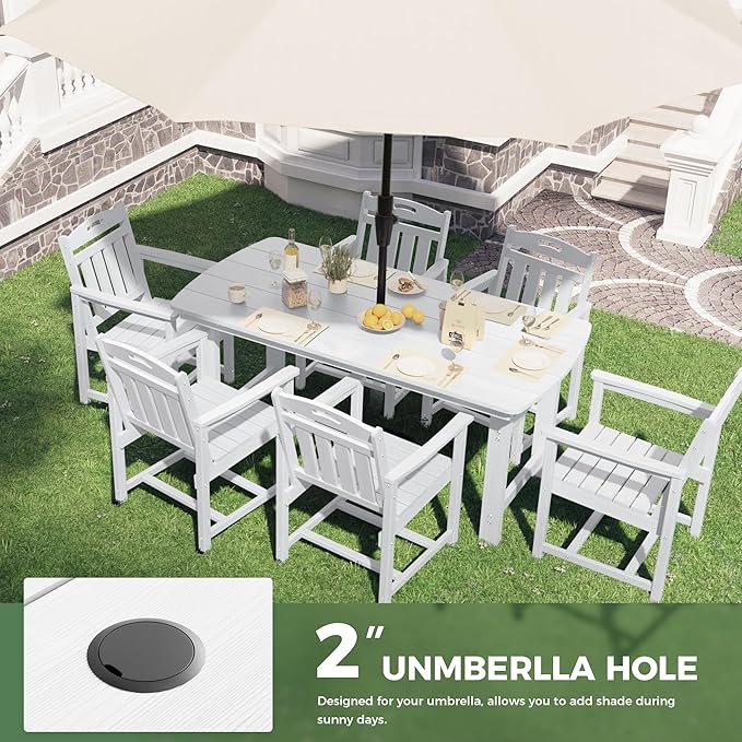 HDPE Outdoor Patio Dining Set - Image 5