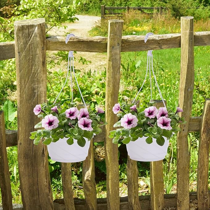 DOITOOL 10 Pack Hanging Plastic Pots - Image 6