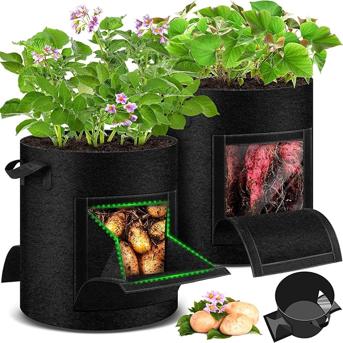 2 Pack 10 Gallon Potato Grow Bags by WelcometoUJG%EF%BC%81