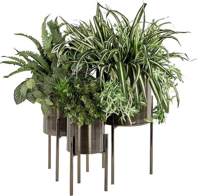 Deco 79 Metal Indoor Outdoor Planter Large Planter Pot - Image 9