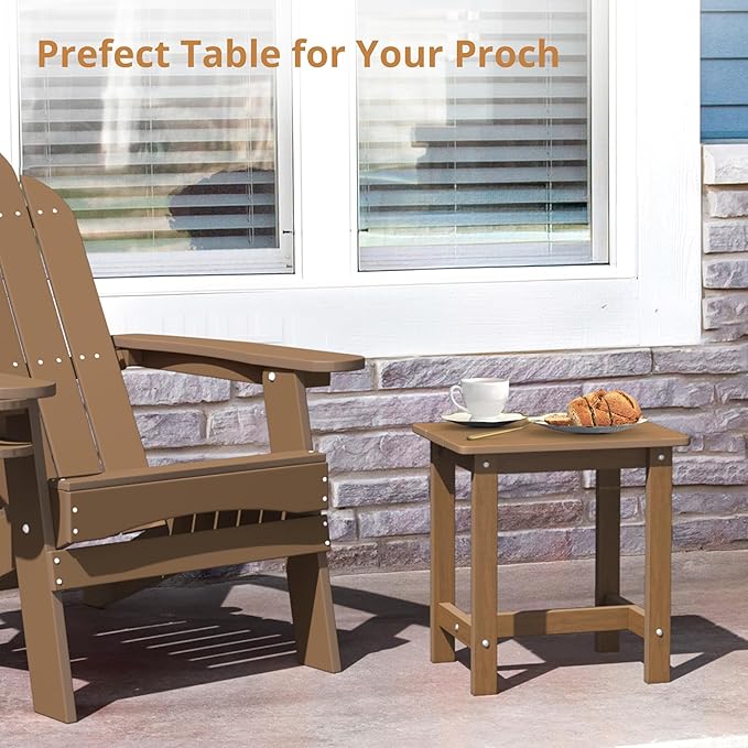 LUE BONA Outdoor Side Table, HDPS Small Outdoor Table, Adirondack Side Table - Image 5