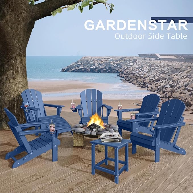 Outdoor Side Tables Adirondack, HDPE Small Table - Image 6