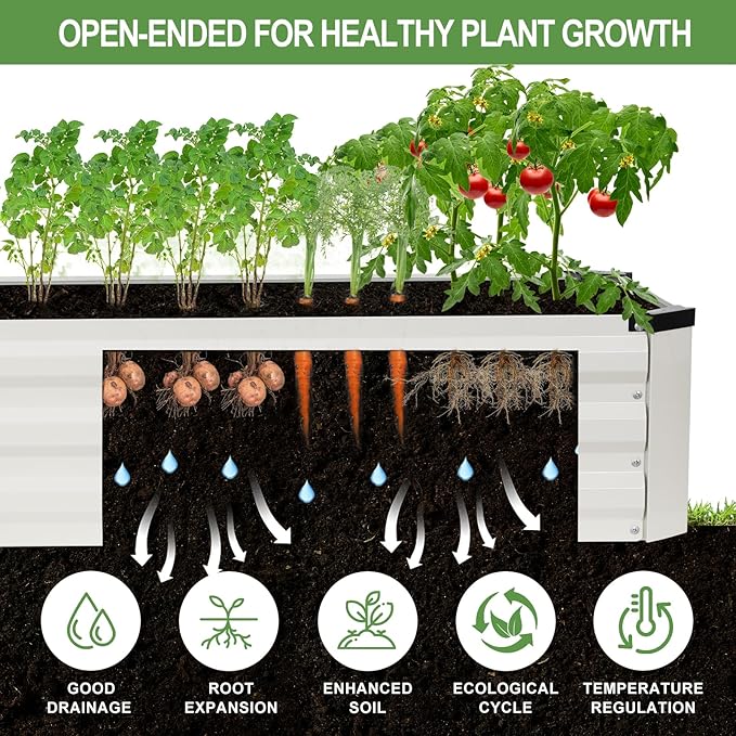 Galvanized Raised Garden Bed Outdoor | Metal Raised Garden Bed - Image 7