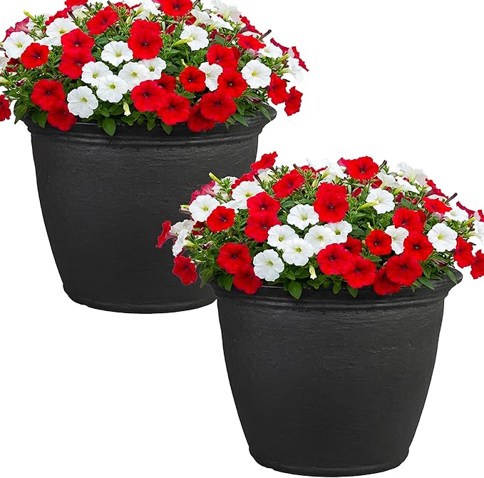 Sunnydaze 24-Inch Anjelica Large Plastic Pot by SunnydazeDecor