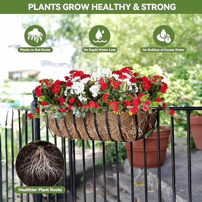 2Pcs Trough Coco Liner 24" Coco Coir Liners - Image 2