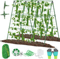 Cucumber Trellis for Raised Beds, 45 x 53 Inch Adjustable Size A-Frame Garden by LifeisLuck