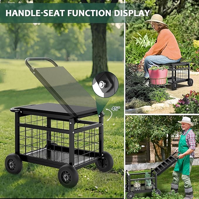 FLINTER Rolling Garden Work Seat - Image 7