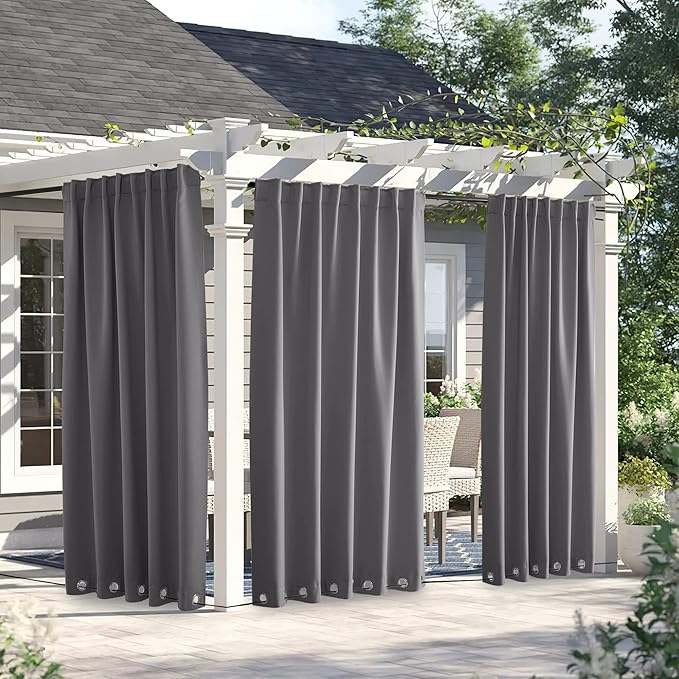 NICETOWN 2 Panels Outdoor Curtains - Image 2