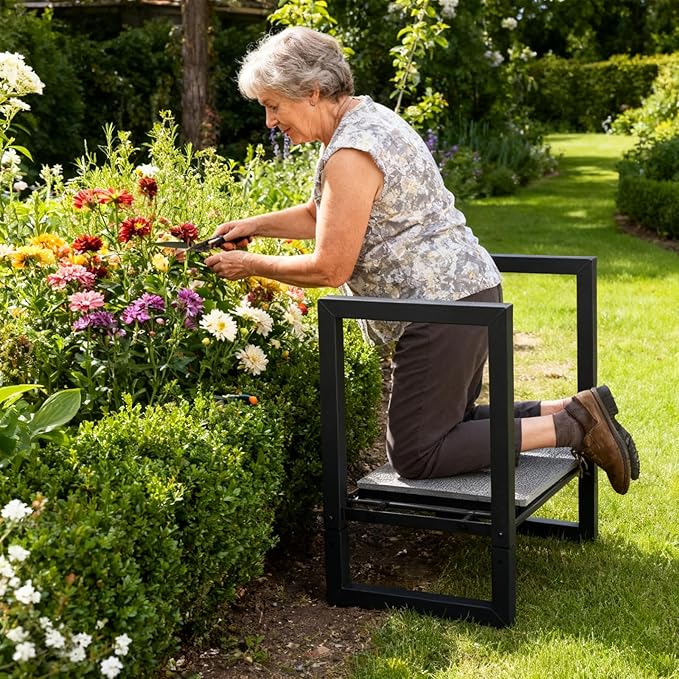 Garden Kneeler and Seat Heavy Duty 500lbs, Anti-Tip Gardening Stools - Image 2