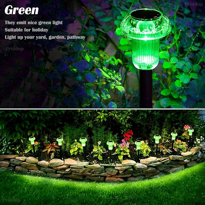 St Patricks Day Decorations Solar Lights Outdoor Pathway Waterproof 8 Pack - Image 5