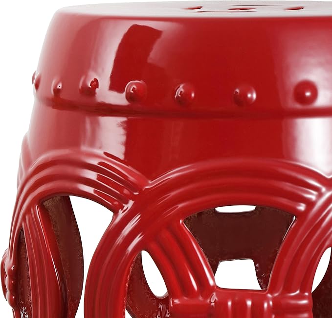 JONATHAN Y TBL1022C Lucky Coins 16" Chinese Ceramic Drum Indoor/Outdoor Garden - Image 7