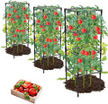 3 Pack Tomato Cages, Square Tomato Plant Stakes Support Cages Trellis by MQHUAYU