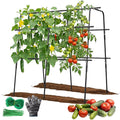 Cucumber Trellis for Raised Bed, 63 Inch A-Frame Garden Trellis for Climbing by MQHUAYU