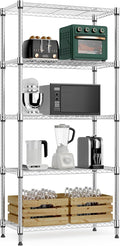 1250 lbs 5 Tier Shelf Metal Storage Shelves Wire Rack Closet Organizers by MEIGAOPLASTICANDMETALHKCOLIMITED