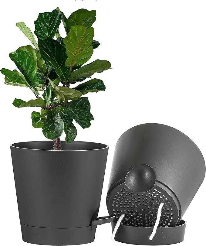 FaithLand 2-Pack 9 Inch Planter Pots by FaithLand