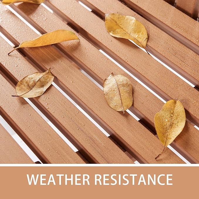 Psilvam 2-Person Poly Lumber Outdoor Bench - Image 6