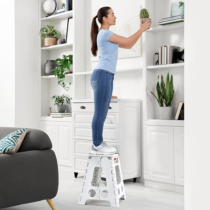 ACSTEP Folding Step Stool 16 Inch Heavy Duty Step Stool Foldable - Image 5