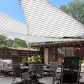 LOVE STORY 10' x 10' x 10' Triangle Grey-White Sun Shade Sail Canopy UV Block by LOVESTORY