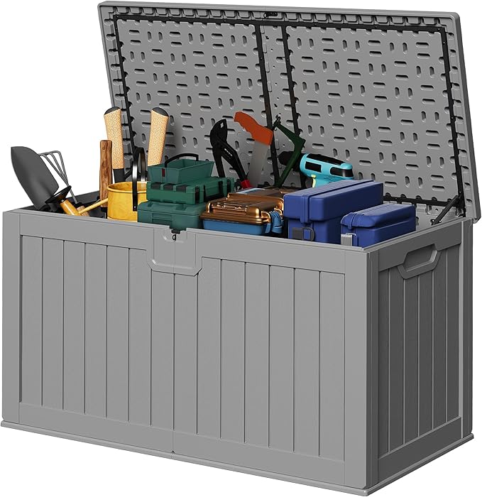 Devoko 240 Gallon Double-Wall Deck Box by DEVOKO