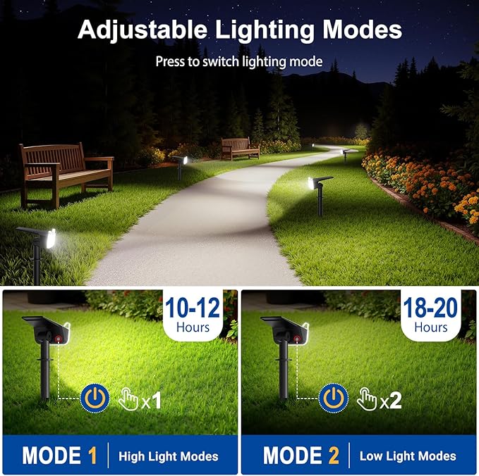 LETMY Solar Spot Lights Outdoor Waterproof - Image 6