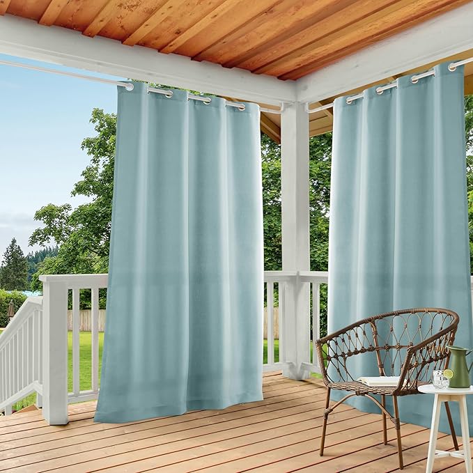 Town & Country Basics Cabana Solid Heavyweight Indoor Outdoor Curtains by TOWN+%26+COUNTRY+BASICS
