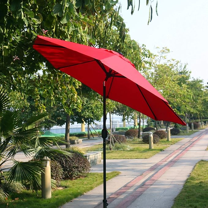 Sunnyglade 9' Patio Umbrella Outdoor Table Umbrella - Image 6