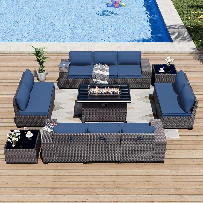 ALAULM 13 Pieces Patio Furniture Set by ALAULM
