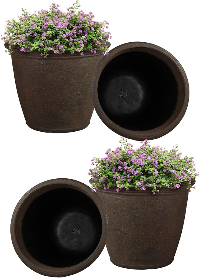 Sunnydaze 20-Inch Anjelica Large Plastic Pot by SunnydazeDecor