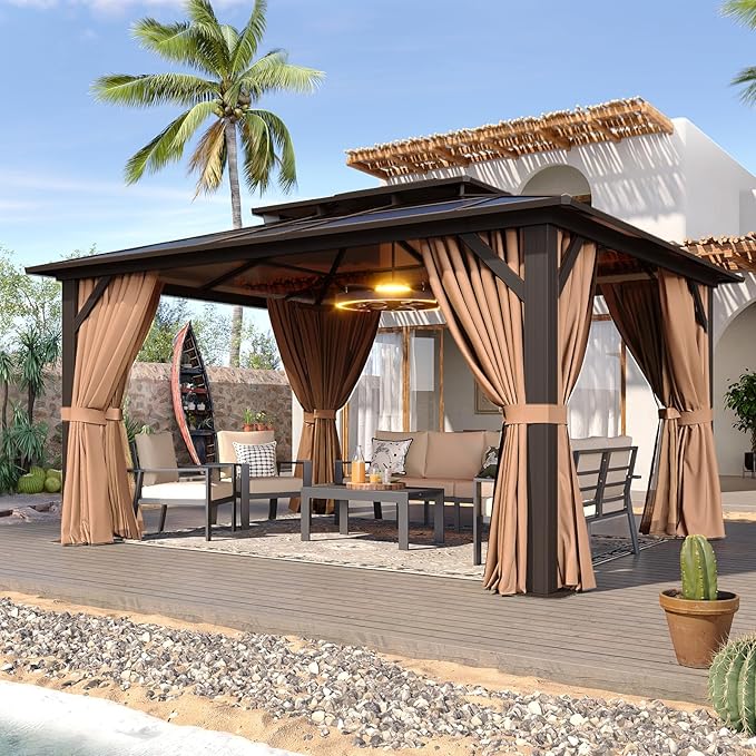 Aoxun 12'x14' Hardtop Gazebo by Aoxun