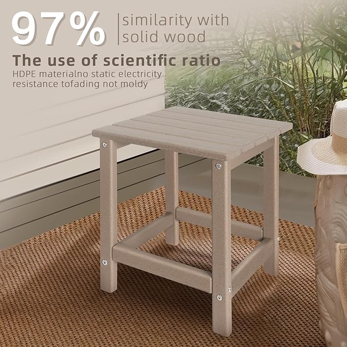 Outdoor Side Tables Adirondack, HDPE Small Table - Image 7