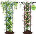 Garden Trellis for Climbing Plants Outdoor, 65 Inch Mushroom Top Trellis for by MYMULIKEHOME
