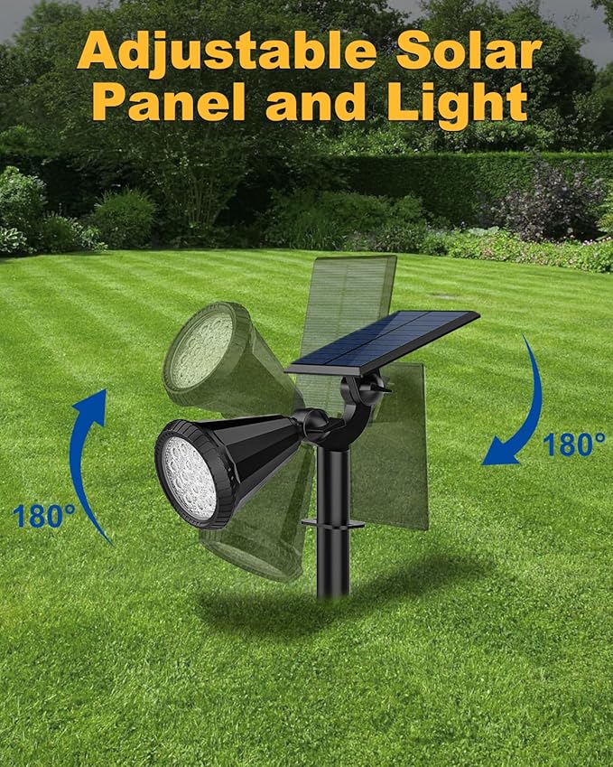 Solar Spot Lights Outdoor Color Changing, 7 Modes/14 LED Outdoor Solar Lights - Image 5
