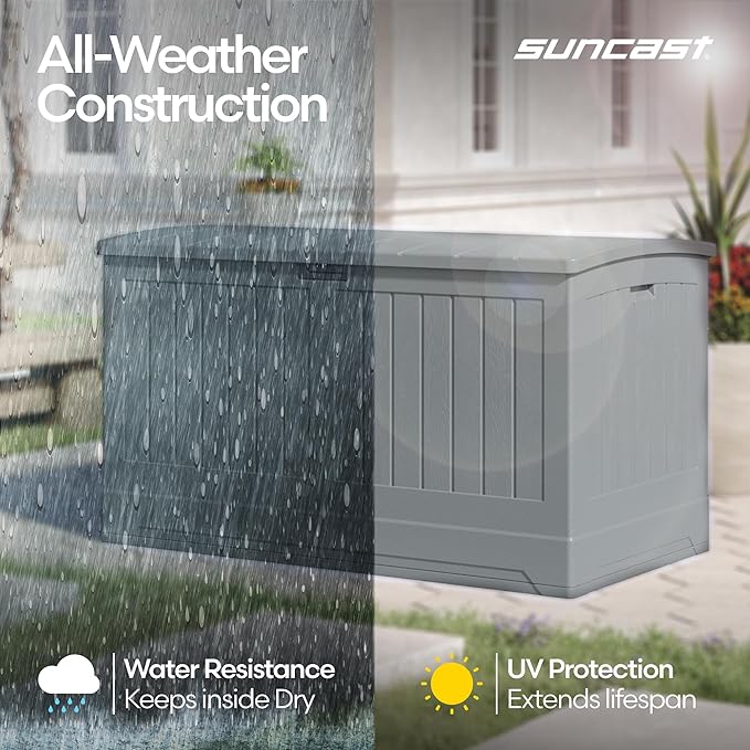 Suncast 200-gal. All-Weather Patio Deck Box, Made in the USA, - Image 4