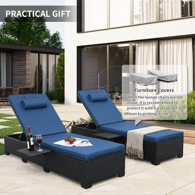 WAROOM Outdoor Chaise Lounge Chairs - Image 8