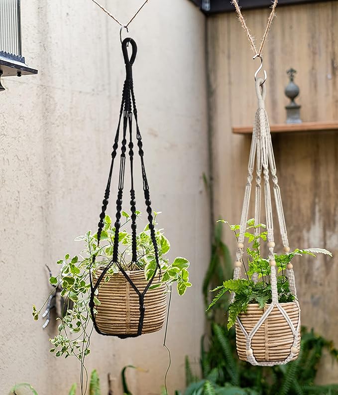 Macrame Plant Hanger Indoor Hanging - Image 3