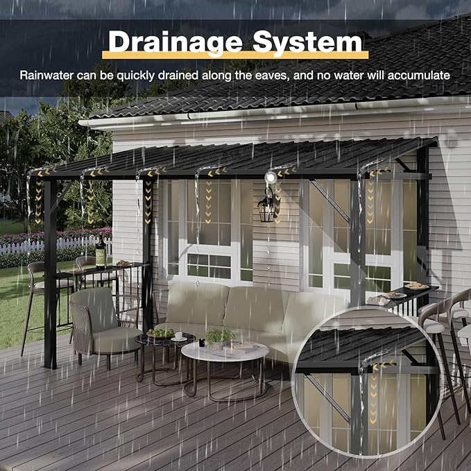 Aoxun 12x6 FT Hardtop Grill Gazebo - Image 4