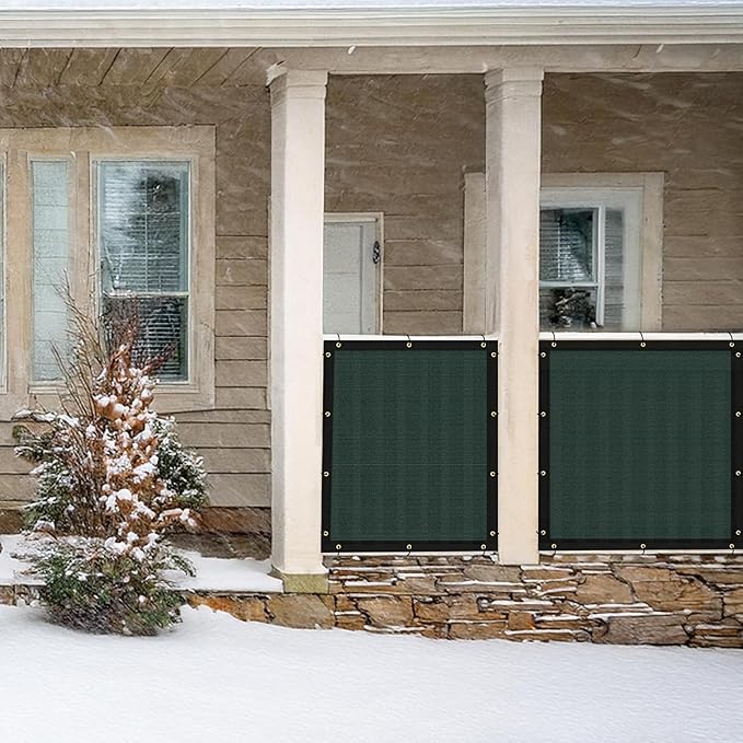 UPGRADE Privacy Fence Screen 4'x15' Dark Green Outdoor 90% Visibility Blockage - Image 8