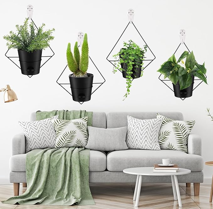 Baderke 6 Sets Wall Planters for Indoor Plants Hanging Wall Planter - Image 6